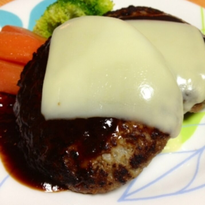 子供も女子も大好き!チーズハンバーグ